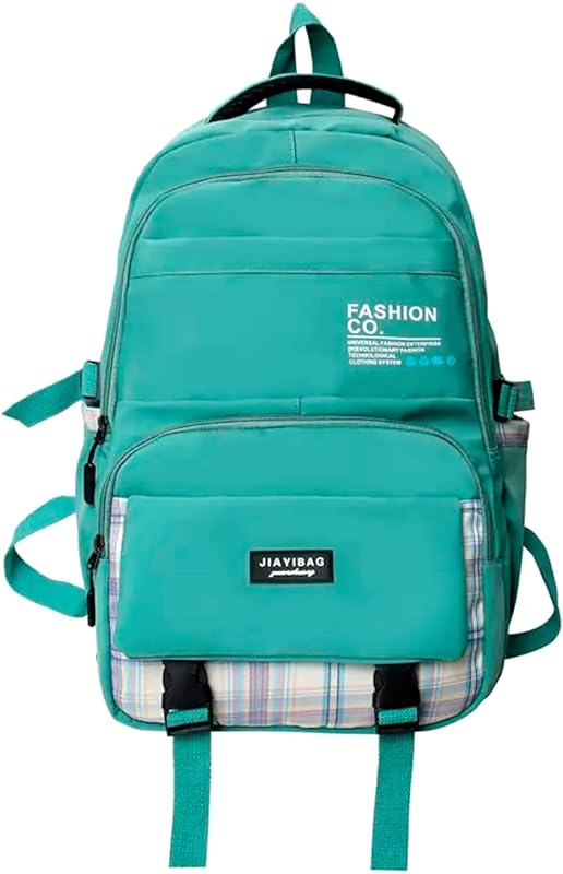 Mochila Premium Fofa Feminina Impermeável Escolar Kawaii Para Notebook Bolsa Linda (Verde)