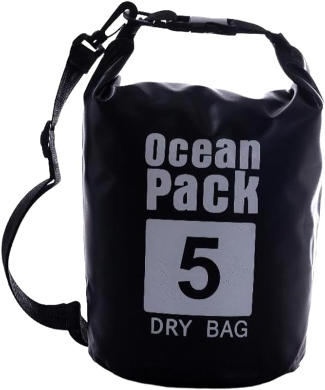 Bolsa impermeável 5 LITROS saco mochila estanque pesca mergulho trilha praia piscina à prova d’água
