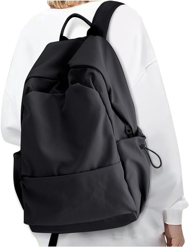Mochila escolar casual mochila preta para livros..