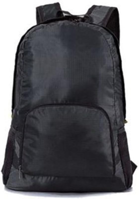 Mochila dobrável leve e leve da Bosyard, mochila de viagem dobrável para atividades ao ar livre, caminhadas, acampamento e viagens (preto)