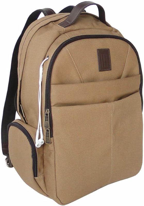 Mochila Para Notebook Executiva em Lona Cáqui Trabalho Lazer Mille Cor:Cáqui