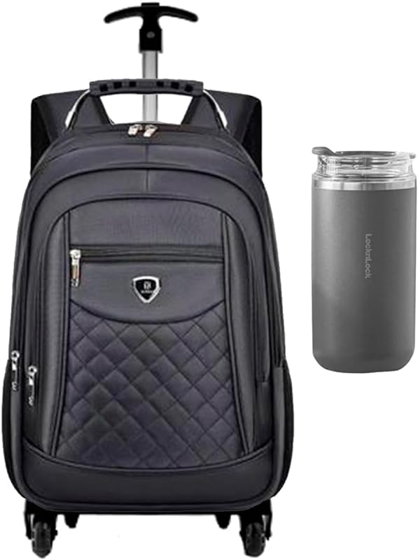 Mochila carrinho com rodinhas Bolsa Notebook Executiva 15.6 Polegadas Resistente Trabalho Urbano Passeio Casual PRETA Mochila carrinho com rodinhas Bolsa Notebook Executiva 15.6 Polegadas Resistente Trabalho Urbano Passeio Casual PRETA