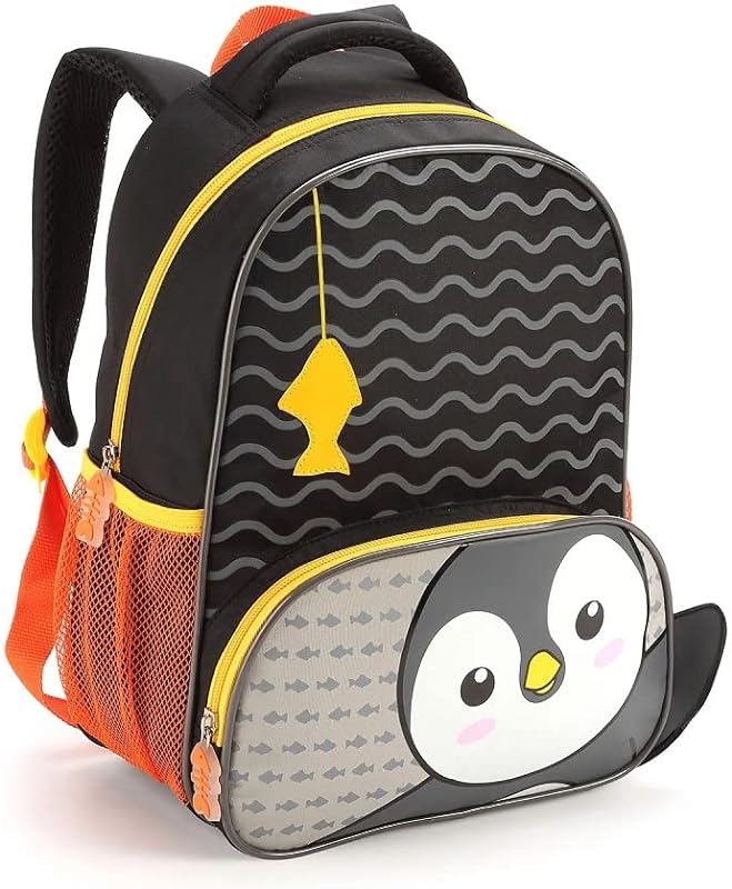 Mochila Infatil Feminina Escolar Masculina Bichinhos Sereia Tubarão (Pinguim)