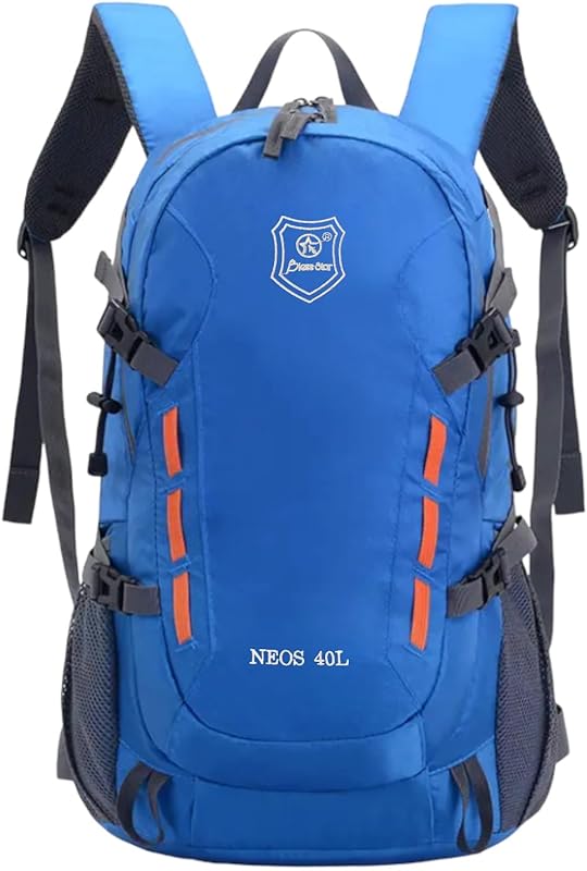 Mochila Viagem Caminhada Trekking Acampamento Resistente 40L Cor:Azul