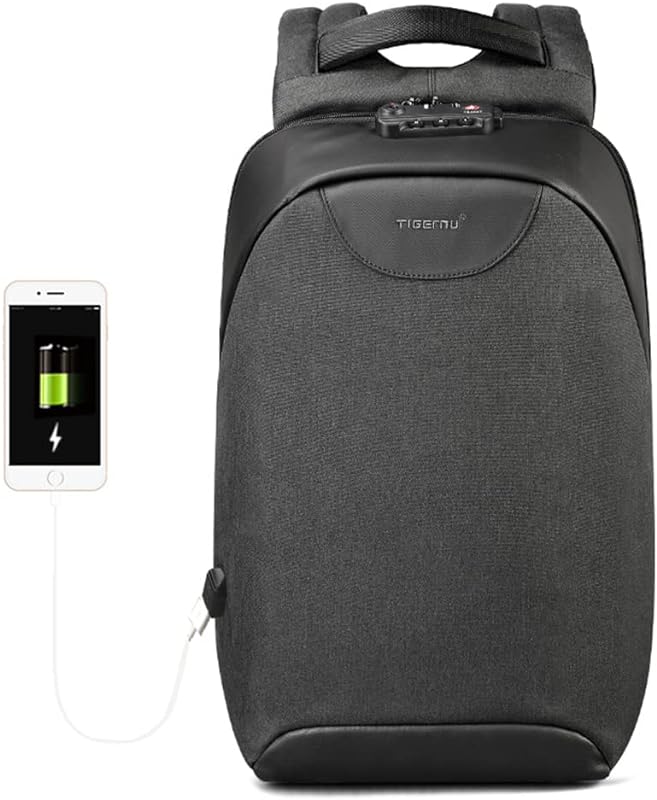 Mochila executiva casual masculina, mochila para laptop de 15,6″ T-B3611