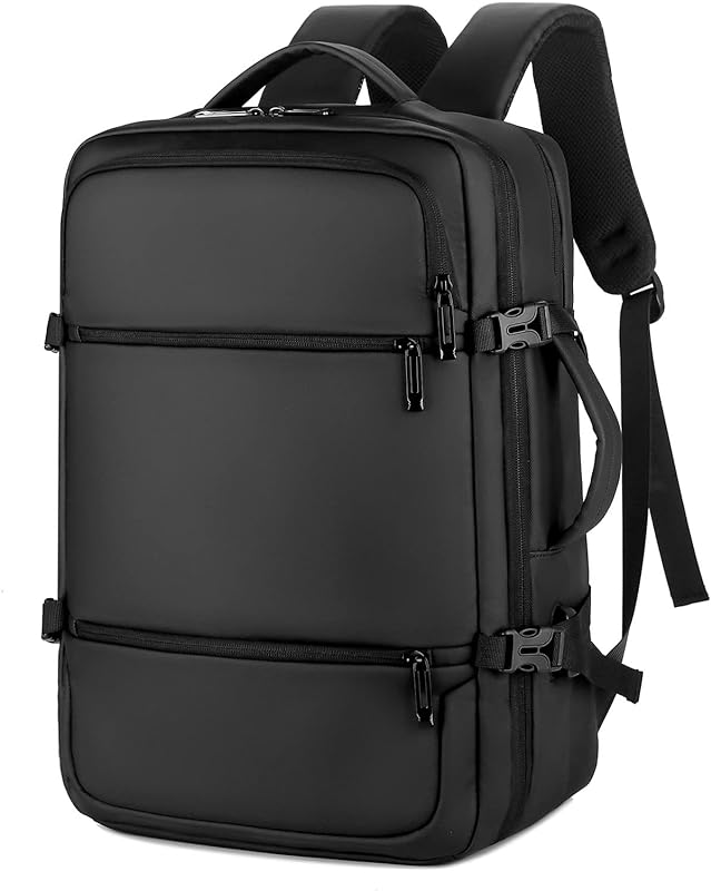 KUKIXO Mochila de viagem, mochila de mão para homens e mulheres 40L mochila de viagem aprovada pela companhia aérea 15,6 polegadas mochila à prova d’água para laptop com porta de carregamento USB, cin