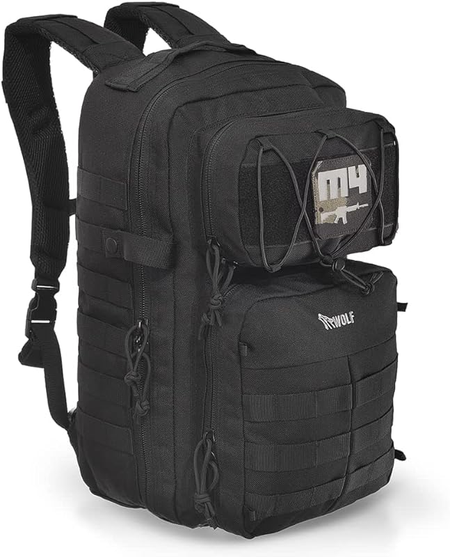 Mochila Militar Wolf Attack M4 Preta – Cordura® 1000D