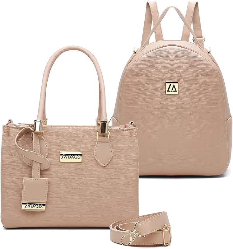 Kit Bolsa Média Feminina Alça Tranversal Mochila Forro Cetim