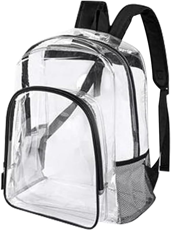 Mochila pequena transparente aprovada pelo estádio mochila transparente à prova d’água mochila transparente mochila masculina