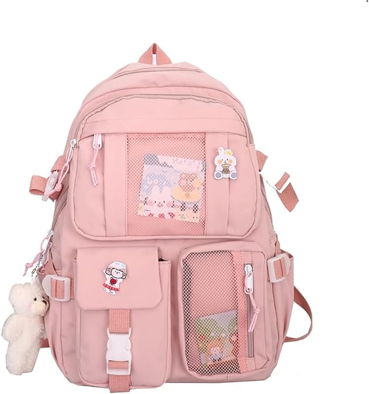 Linda mochila Kawaii material escolar para laptop, acessórios de volta às aulas e de volta para a faculdade