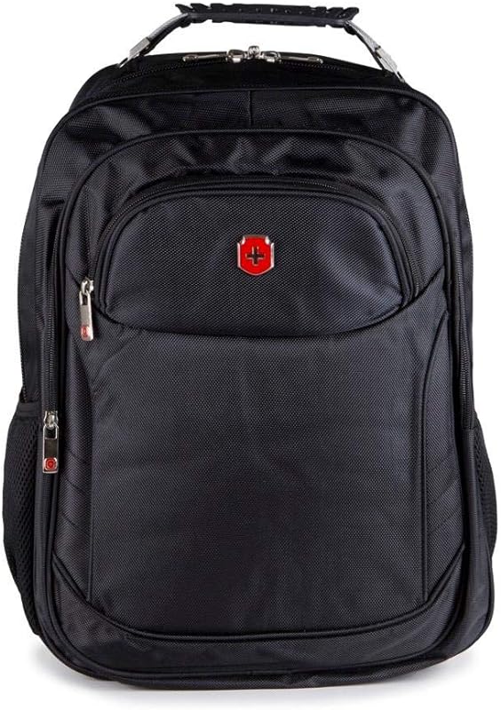 Mochila Para Notebook Executiva Swissland Sl04004 em Poliester Reforçada Com Cabo de Aço 18″ Preto