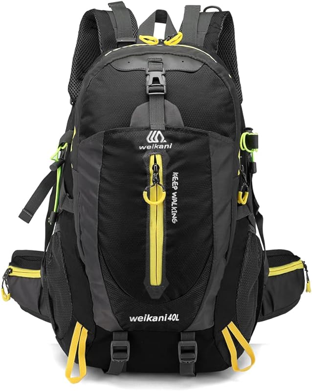 40L Water Resistant Travel Backpack Camp Hike Laptop Daypack Trekking Escalar sacos para homens Mulheres