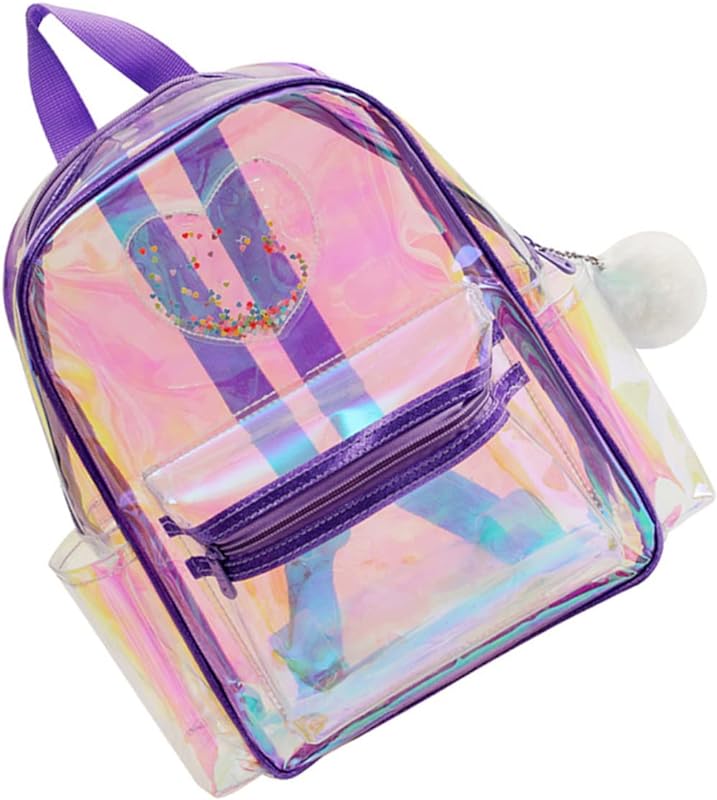 BESTOYARD Mochila Para Bolsa De Bebê Mochila Branca Mini Mochila Transparente Para Mochila De Bebê