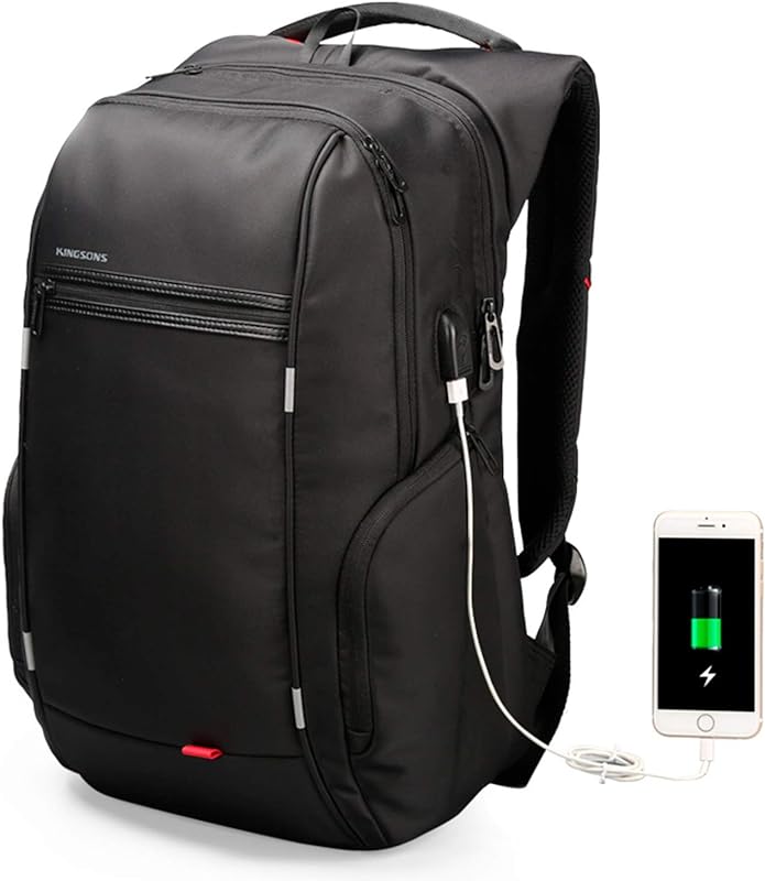 Mochila Kingsons Usb 17,3 Resistente Água – Preto