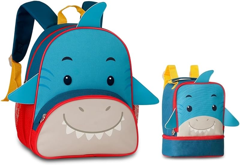 Mochila de costas e Lancheira térmica escolar infantil Clio Pets (Vermelho)