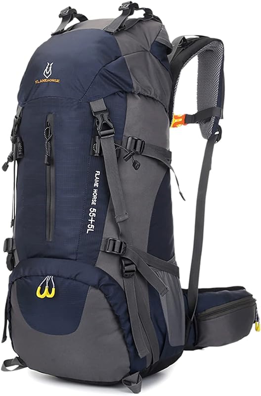 Pacote ao ar livre, Moniss Mochila de caminhada 60L resistente à água para esportes ao ar livre trekking montanhismo mochila de viagem com compartimento para sapatos para homens e mulheres Pacote ao ar livre, Moniss Mochila de caminhada 60L resistente à água para esportes ao ar livre trekking montanhismo mochila de viagem com compartimento para sapatos para homens e mulheres