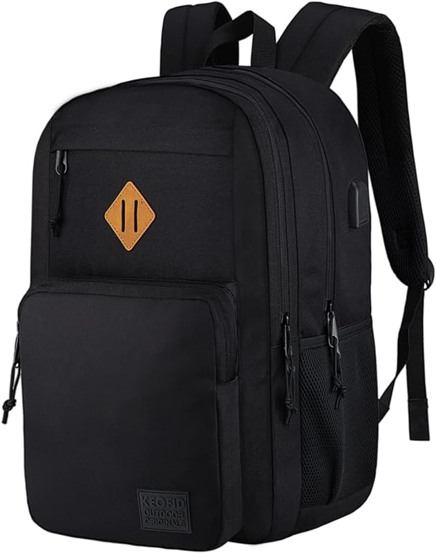 KEOFID Mochila de viagem para laptop, mochila de computador durável antirroubo com porta de carregamento USB KEOFID Mochila de viagem para laptop, mochila de computador durável antirroubo com porta de carregamento USB