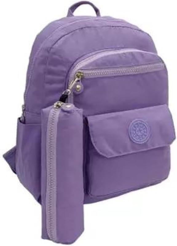 Kit Mochila + Estojo Escolar multifuncional impermeável, mochila feminina, juvenil