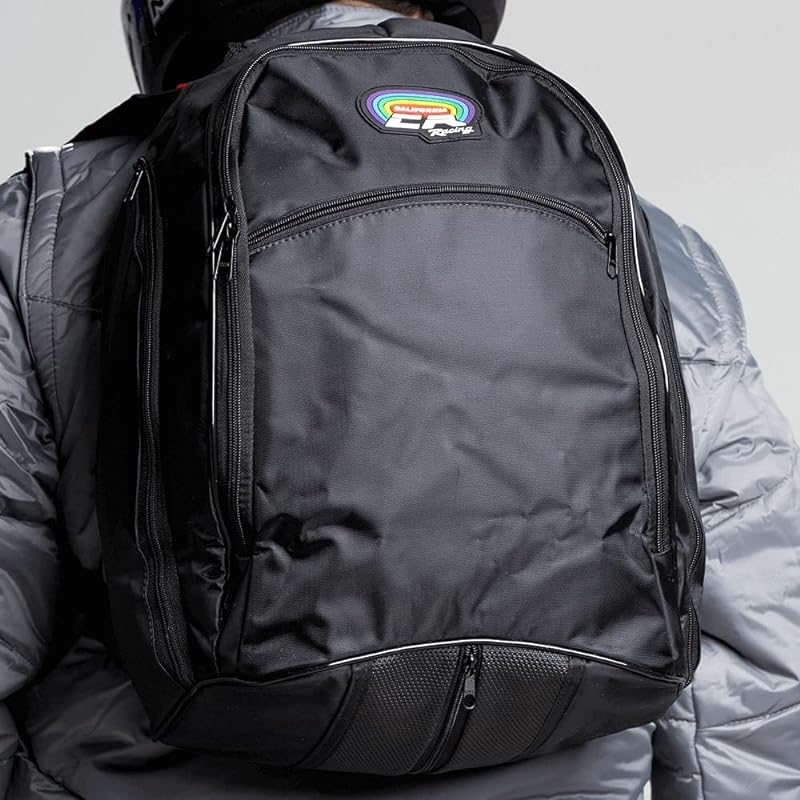 Mochila California Racing Com Capa Preta, Preto