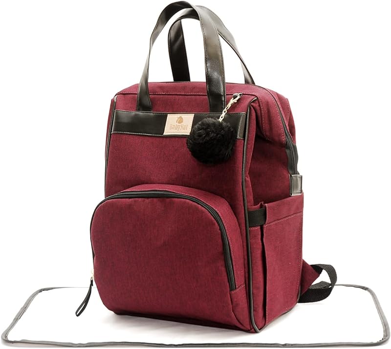 Mochila Baby Nut Versátil Mescla Vinho