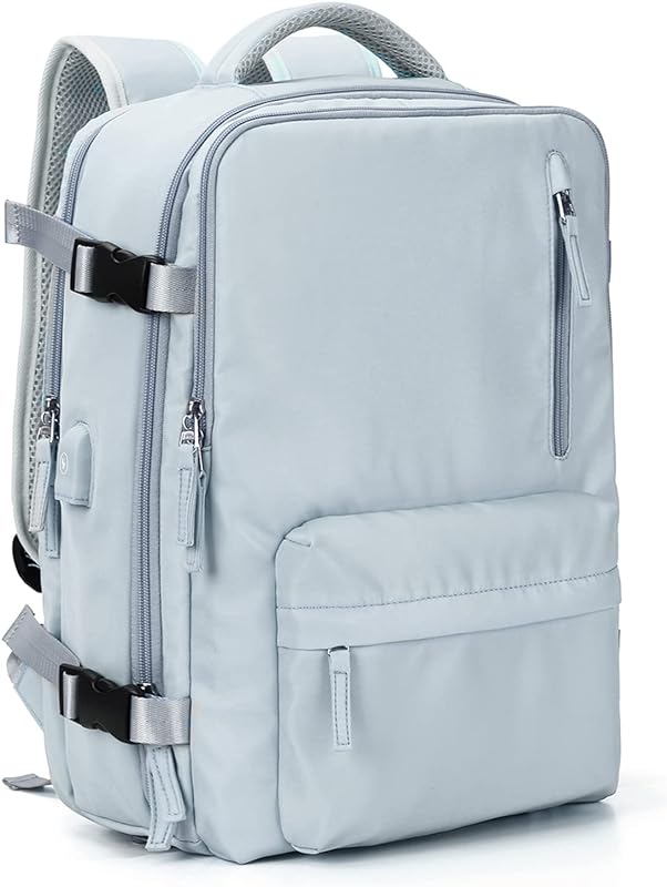 Mochila de viagem feminina, grande, A4 – Azul, Large