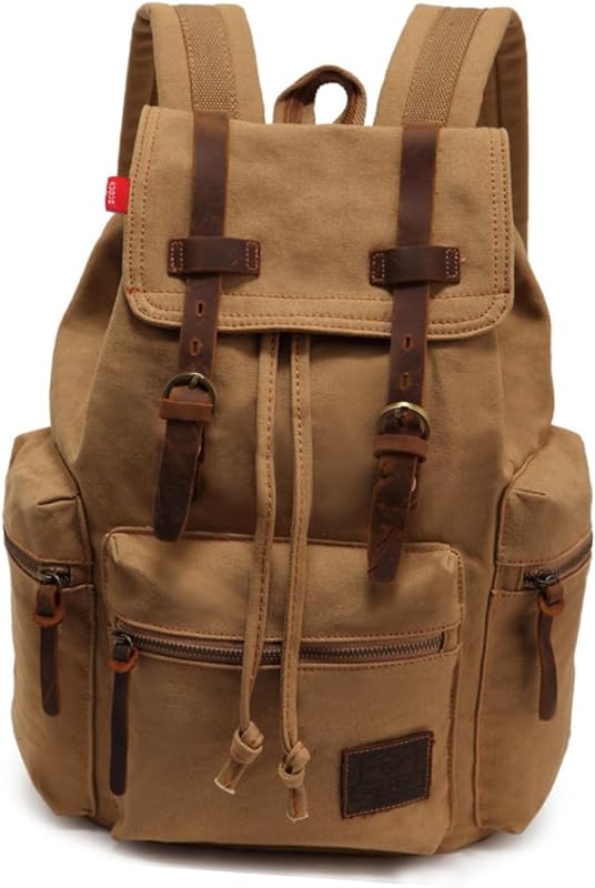 Didiseaon Mochila Para Homens Mochila De Lona Mochilas Masculinas Mochila Vintage Retro Mochila Daypacks Para Homens Mochila De Lona Mochilas Masculinas Mochilas Para Laptop Europeu E