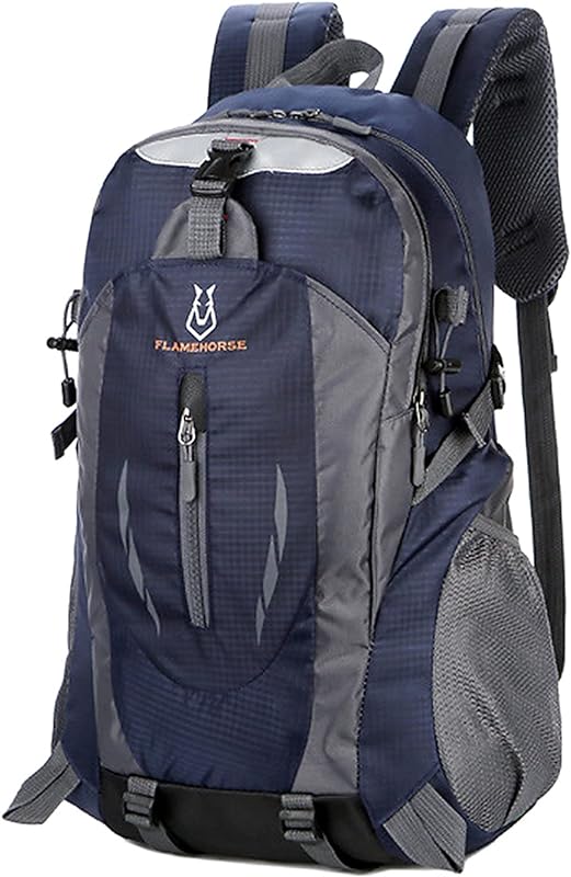ERYUE Mochila 40L,Mochila de montanhismo à prova d’água de grande capacidade 40L Bolsa de ombro respirável ao ar livre para homens e mulheres