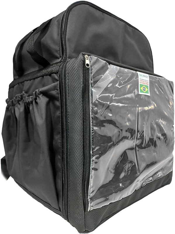 Mochila Bag Térmica Delivery de Pizza – Reforçada Isopor Laminado Com Grade Divisória