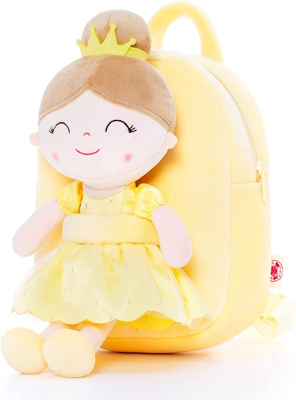 Mochila Infantil com Boneca Removível Gloveleya Princesas Encantadas Pell