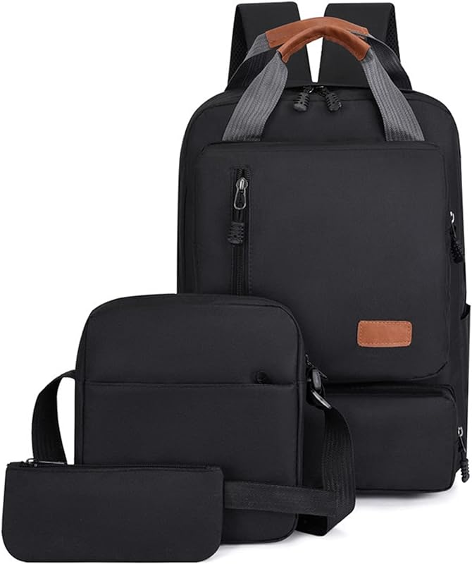 Cicilin Conjunto de mochila masculina para viagem para laptop, bolsas de computador, mochila escolar de negócios, faculdade