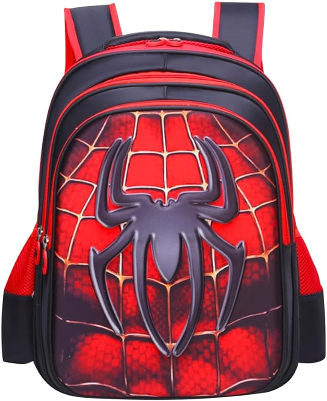 Mochila escolar infantil meninos à prova d’água leve alça ajustável Homem-Aranha jardim de infância mochila escolar