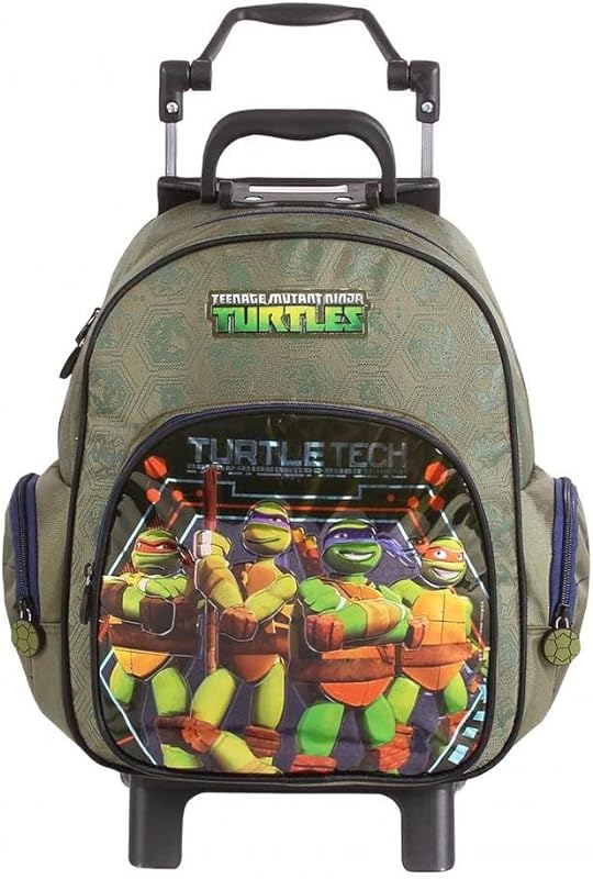 Mochila Poliéster Com Rodas Tartarugas Ninjas – Dmw