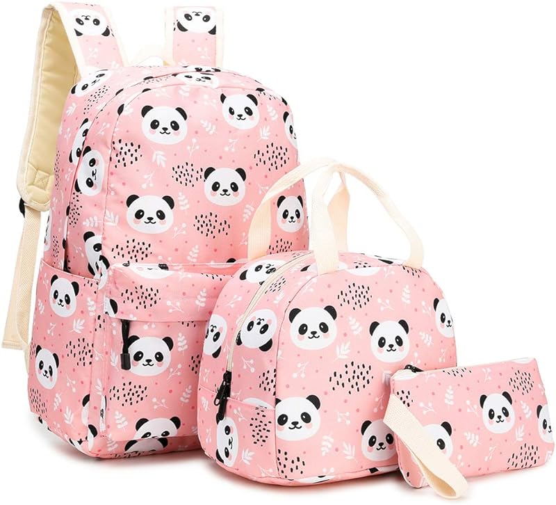 Cicilin Mochilas escolares 3 peças lindas com estampa animal para o jardim de infância primário