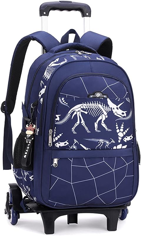 Mochila rolante para subir escadas bagagem mochilas escolares mochilas infantis com 6 rodas rolantes-D||45 * 32 * 18CM