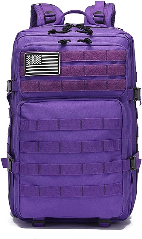 Mochila Unissex Tática Assault 45L Mochila Molle Grande Capacidade Mochila para Caminhada Ciclismo