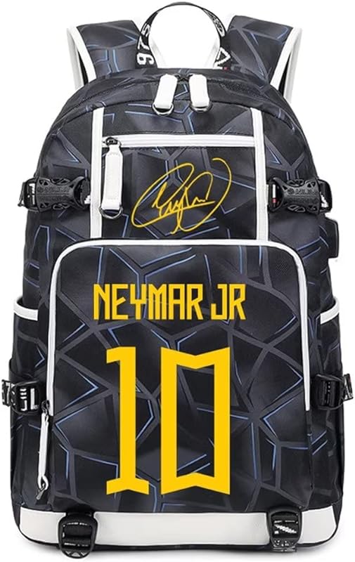 Mochila multifuncional multifuncional para laptop mecânico a laser para jogador de futebol Neymar