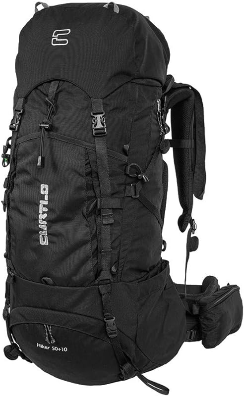 Mochila Cargueira CURTLO Hiker 50+10L – Unissex – Tam. único, Cor Preto