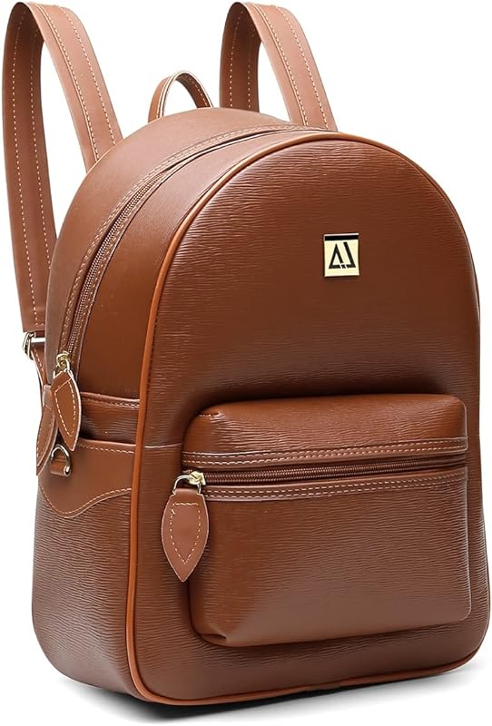 Mochila Feminina Media Forrada Lisa Zíper Casual Moderna