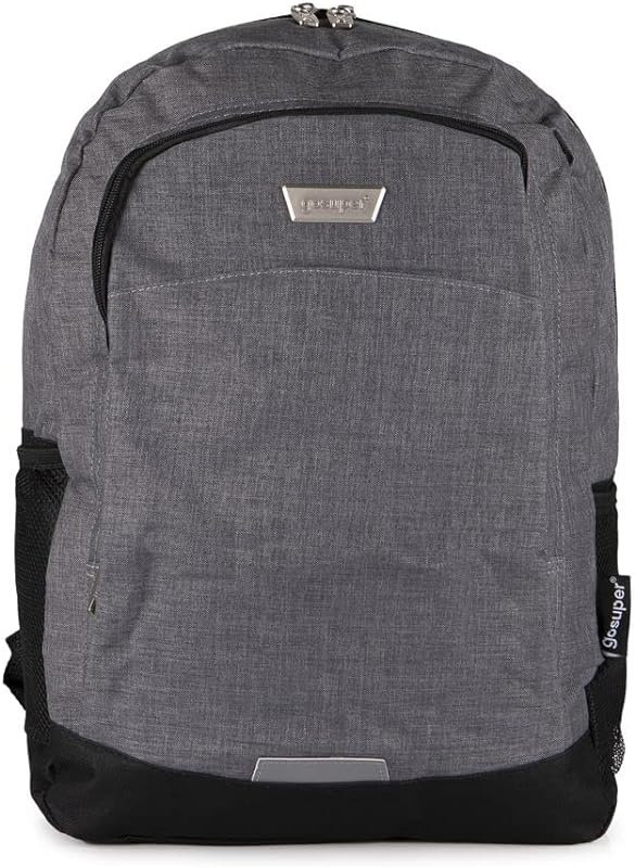 Mochila Executiva Versa para Laptop GoSuper GOS31Q01544 Cinza Chumbo