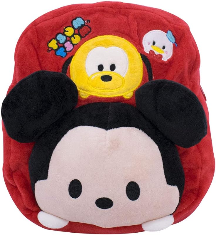 Mochila Infantil Mickey Tsum Pelucia, Disney, Multicor