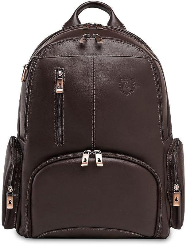 Mochila de Couro Nordweg p/notebook Nw072b Italiano Café
