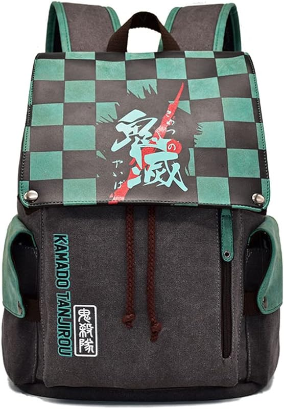 Mochilas de anime japonês, bolsa de ombro de lona com impressão 3D, mochila para notebooks, mochila traseira para fãs de anime
