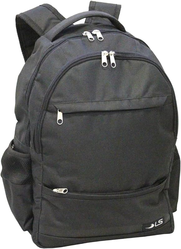 Mochila LS Bolsas para Notebook 15.6 Poliéster Preta 6 divisões com Porta Canetas – MN4203