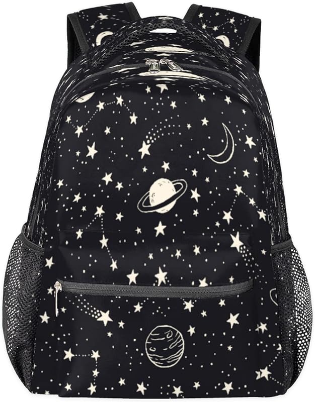 Mochilas universais para mulheres e homens, mochila escolar Star Galaxy para meninos e meninas adolescentes, mochilas para laptop para faculdade, mochila de viagem à prova d’água mochila para caminhada, Multicor, Medium
