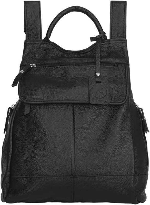 Mochila de Couro Anti Roubo Leve e Macia Malu com 5 Anos de Garantia
