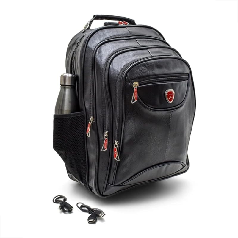 Mochila Reforçada Executiva Escola Trabalho Viagens Masculino/Feminino Cor Preto com Trava de Segurança