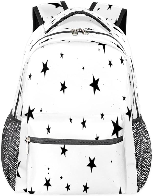 Mochilas para adolescentes, meninas, meninos, estrelas, mochila de viagem para mulheres e homens, mochilas simples para livros, mochilas universitárias para escola, trabalho, laptop, mochila resistente à água para caminhadas, Multicor, Medium