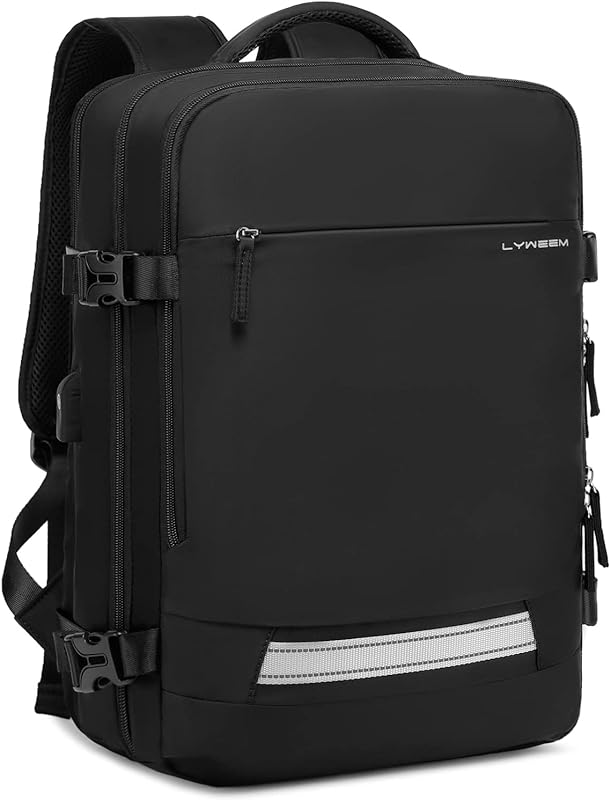 Mochila de viagem para mulheres aprovada por voos aéreos, impermeável, mochila para laptop para mulheres e homens, mochila casual