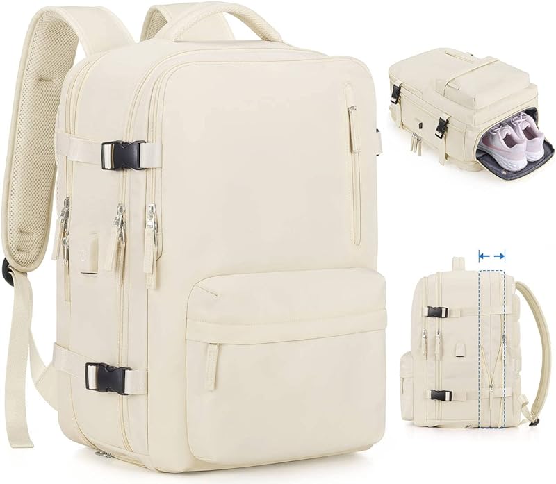 Mochila grande para viagem para laptop, expansível, 45 L, mochila para faculdade, mochila de negócios, adequada para computador de 17 polegadas Mochila grande para viagem para laptop, expansível, 45 L, mochila para faculdade, mochila de negócios, adequada para computador de 17 polegadas