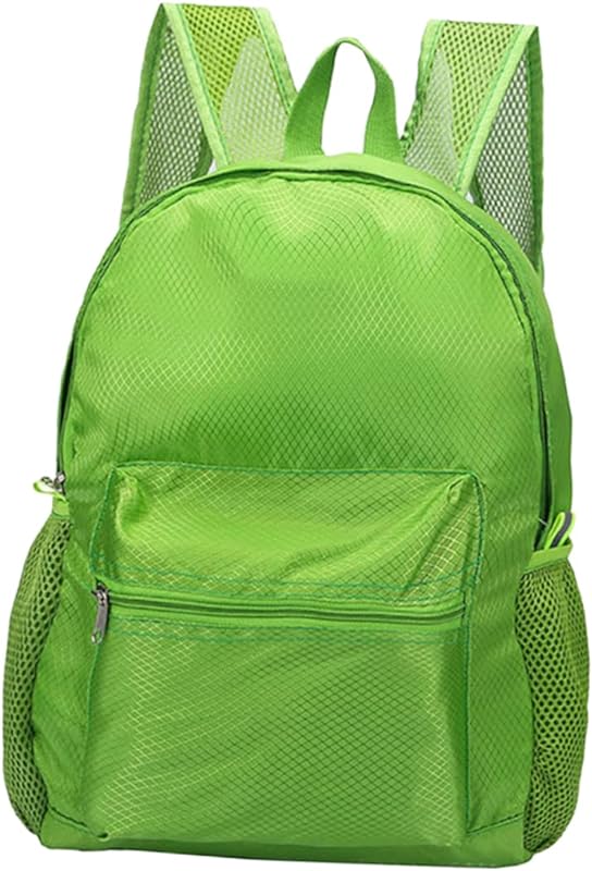 BESPORTBLE Mochila Mochila Esportiva Mochila Para Laptop Mochila De Viagem Mochila Para Laptop Para Homens Bolsa Escolar Grande Bolsa De Acampamento Com Bolso De Malha De Bolsa Externa Verde